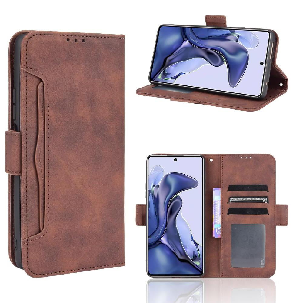 Foxdock - Funda Cartera Magnética Para Xiaomi Mi 11t/11t Pro- Tarjetero Desmontable, Cuero Pu, Soporte