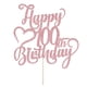 thumbnail image 3 of Adorno para tartas AROKIPPRY con purpurina en oro rosa, feliz centenario, 3 of 8