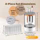 thumbnail image 2 of Limpiador de Pinceles Babluble Eléctrico con Vaso de Enjuague Blanco, 2 of 7