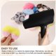 thumbnail image 5 of Llavero Pom Pom Uxcell Suave Lindo Esponjoso Anillo de Corazón con Pinza de Langosta Llavero de Corazón de Piel de Conejo Artificial Negro, 5 of 7