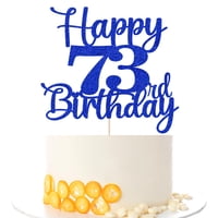 Kaoenla - Decoración De Tarta Con Purpurina Para La Fiesta De 73 Cumpleaños De Kaonela