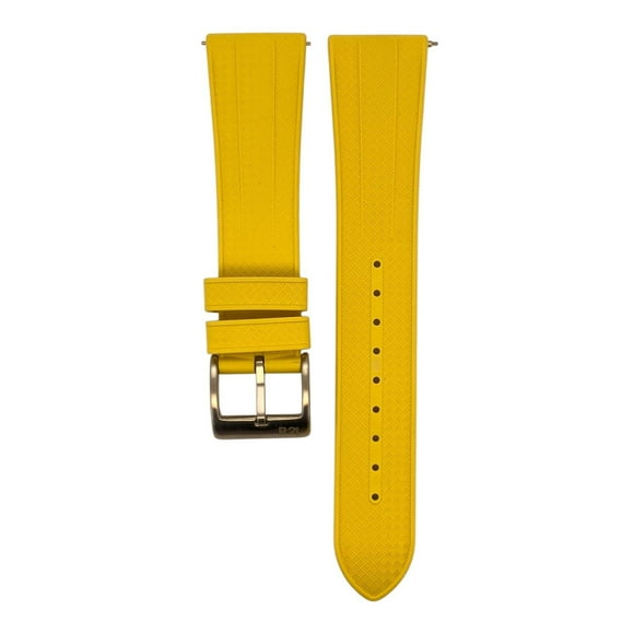 Correa Reloj Caucho Fkm R24 FJ13 Variedad Colores y Medidas amarillo 18