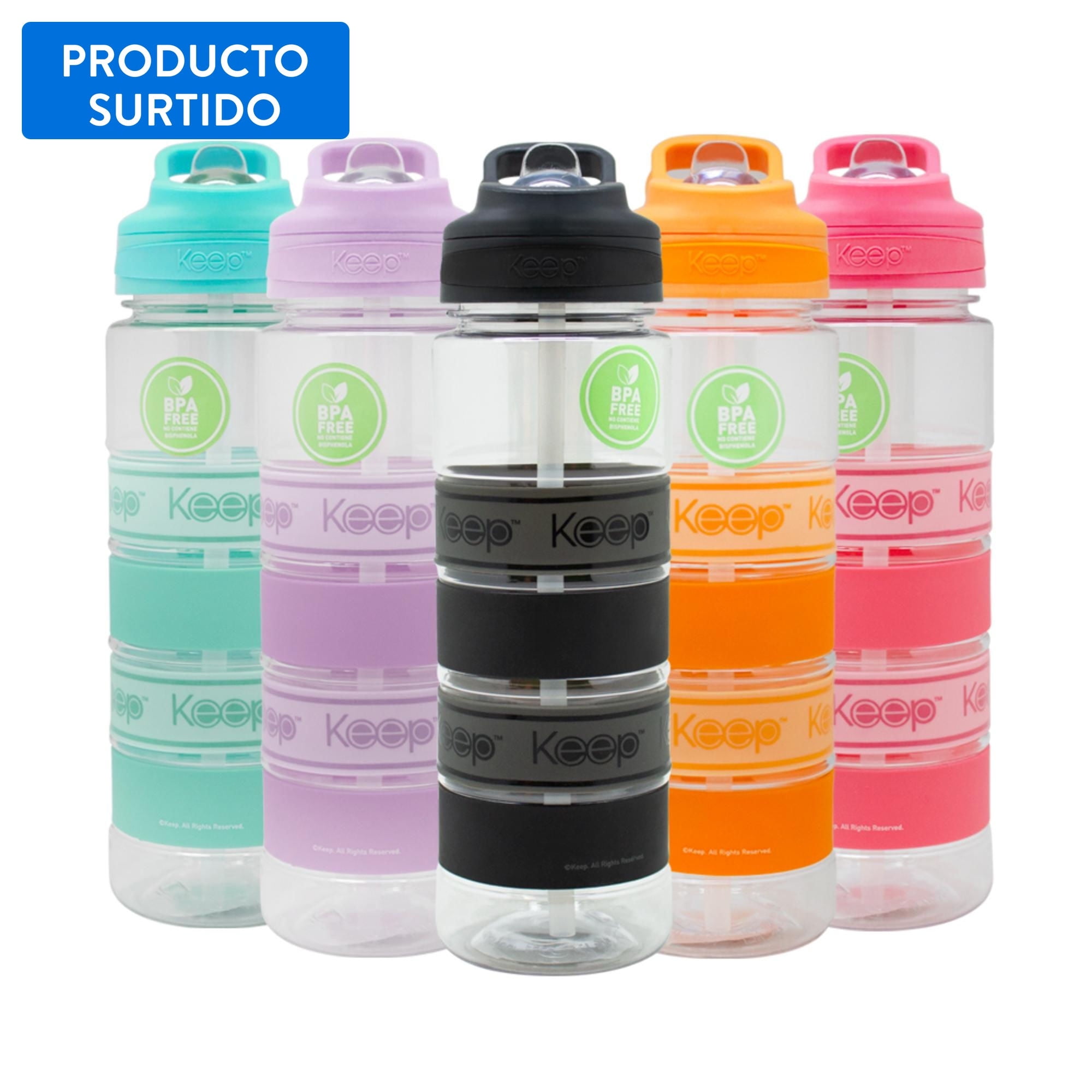 Botella Plastico 750ml Big Bands, Surtido 1 U Keep