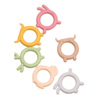 Genérico - Set 8 Mordedor Silicona Juguete Alivio Encias Bebe Lau