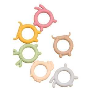 Set 8 Mordedor Silicona Juguete Alivio Encias Bebe Lau
