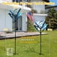 thumbnail image 4 of Molino De Viento Cinético Grande De Metal Azul Magnolia Para Jardín, 4 of 7