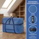 thumbnail image 5 of 1 Paquete de Almacenamiento de Ropa, Bolsa de Almacenamiento de Oxford, Bolsa de Mudanza para Organizar Dormitorio, Organizadores de Armario y Almacenamiento con Asas Azul Oscuro 27.6*13.8*18.9in, 5 of 6