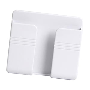 Bothyi - Soporte Para Teléfono Fácil De Usar, Soporte Sólido De Gran Capacidad Para El Baño Del Hogar, Color Blanco