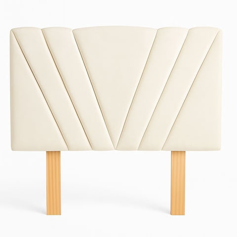 Ethan Desing - Respaldo 2 Plazas Tubular En V Crudo