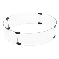 Parabrisas De Cristal Para Fogatas Hiland Aws-Rnd22, 22 Cm, Transparente