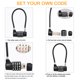 thumbnail image 5 of Candado de cable NBYT 3/16" Diámetro 18 cm 4 dígitos Negro, 5 of 5