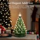 thumbnail image 5 of Árbol de Navidad de cerámica Best Choice Products de 15 cm con 64 luces, 5 of 7
