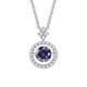 thumbnail image 2 of Collar de Moissanita para Mujer 1 Uds Corte Redondo Color D VVS1 Collar de Diamante de Plata Esterlina 925 Colgante de Moissanita para Mujer con Certificado, 2 of 9