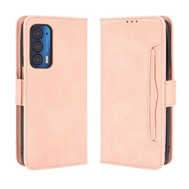 Funda Tipo Billetera FOXDOCK para Motorola MOTO Edge 2021 – Tapa Flip con Tarjetero