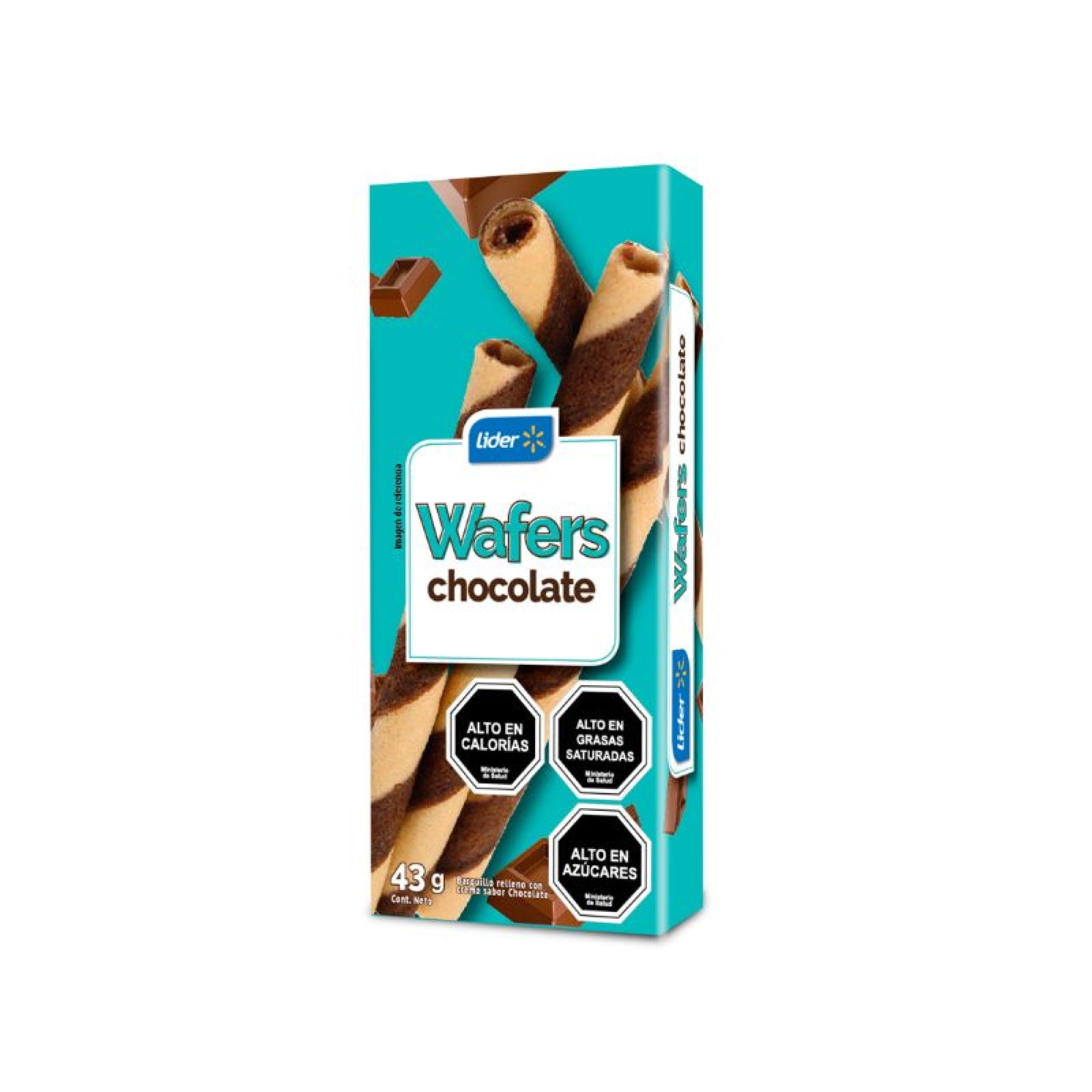 Wafers Sabor Chocolate 43 g Lider
