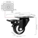 thumbnail image 2 of Juego de 4 ruedas Caster Wheels CLOATFET de 5 cm, resistentes, con bloqueo y freno, 2 of 7