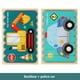 thumbnail image 3 of Creative Wooden Strip Puzzle, Children's Early Education Puzzle Cartoon Animal Story Traffic Fruit Double-sided Puzzle Board Toys, 3 of 3