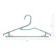 thumbnail image 2 of 10 Paquete de Perchas con Gancho, Perchas de Plástico para Pantalones, Perchas Duraderas que Ahorran Espacio para Ropa, Armario, Abrigos o Camisas Verdes, 2 of 6
