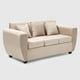 thumbnail image 2 of Sofa 3 Cuerpos Kansas Felpa-Beige, 2 of 3