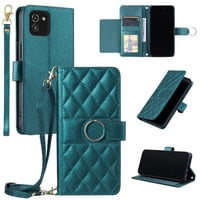 Funda Tipo Billetera Foxdock Para Samsung Galaxy A03 – Tapa Abatible Con Correa Para Mujer