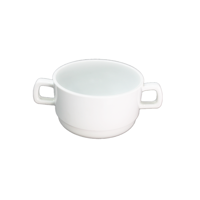 Gastroplast - Set De 4 Tazon Consome Policarbonato Blanco 300 Ml