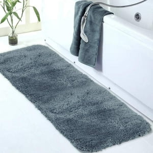 Alfombra De Baño Walensee, Grande, Extrasuave Y Absorbente, Color Pizarra