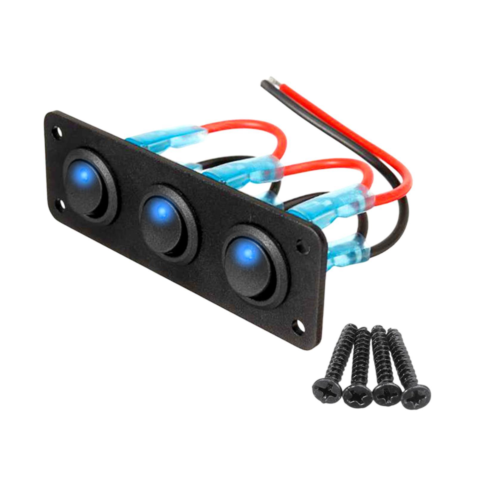 Magideal - Panel De Interruptores Basculantes Para Vehículos Marinos Multiusos, Modificación De Automóviles, Interruptor De Encendido Y Apagado Para Yates, Vehíc C