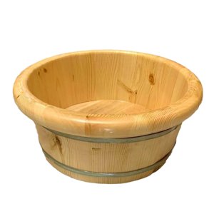 Ioensy - Baño De Pies De Madera, Lavabo De Baño Reutilizable Para Remojo De Pies Para Baño, Dormitorio Al Aire Libre