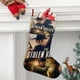 thumbnail image 2 of El Valle Robado Tema: Calcetines de Navidad, fino lino blanco para colgar en escaleras y chimenea, decoración navideña para el hogar, regalo de Navidad.54cm×38cm, 2 of 5