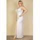 thumbnail image 5 of Vestido Largo con Escote Pronunciado y Abertura en el Muslo, Talla Grande, 5 of 5