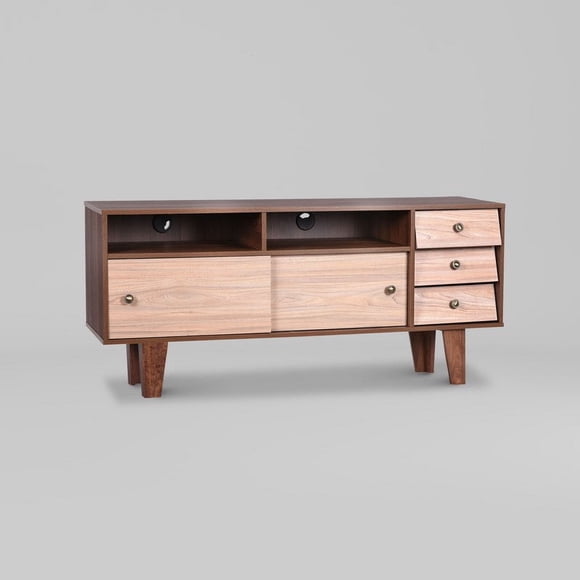 Rack Alto 3 Cajones Miscanti Nogal