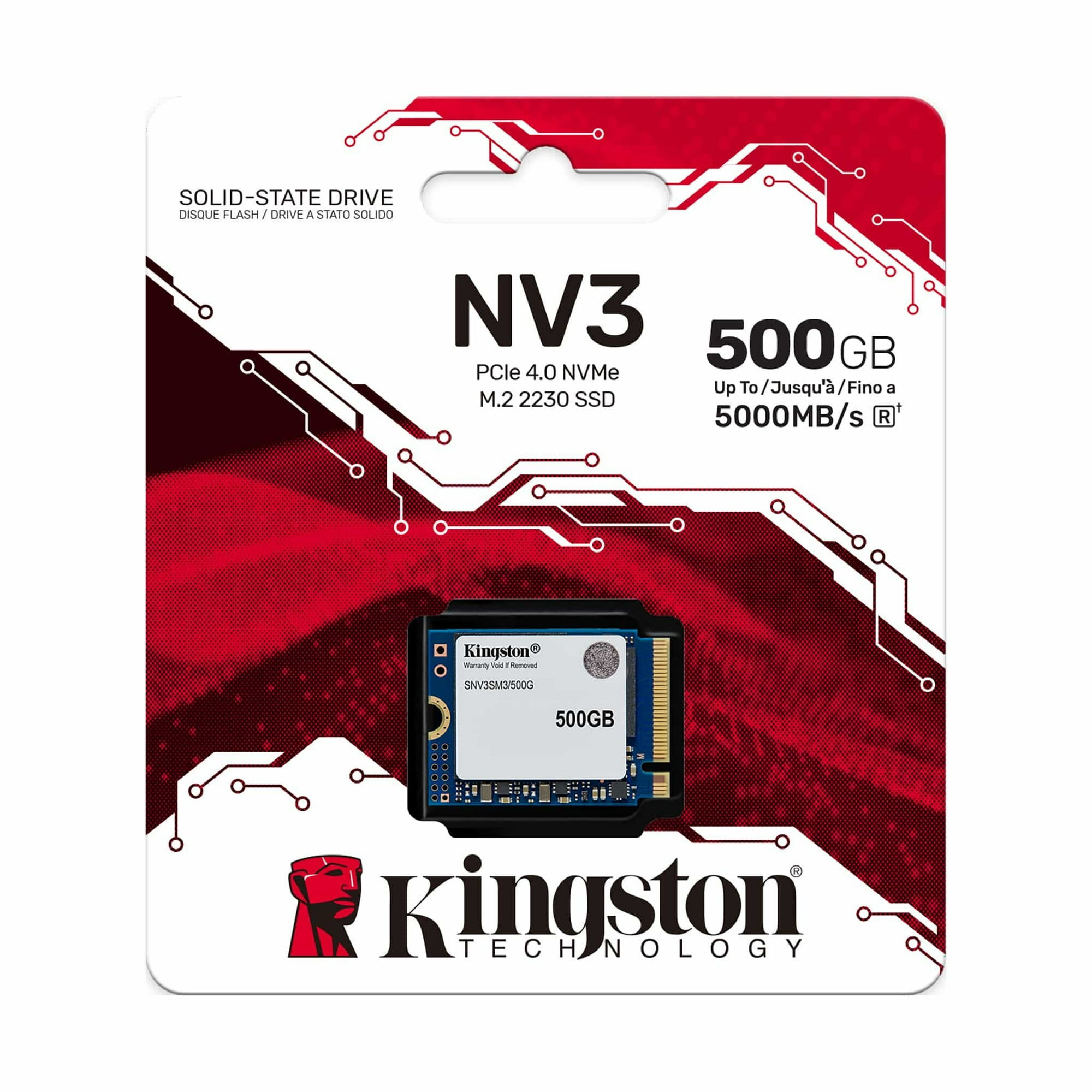Ssd Kingston 500gb Nv3 Pcie 4.0 Nvme M.2 2230