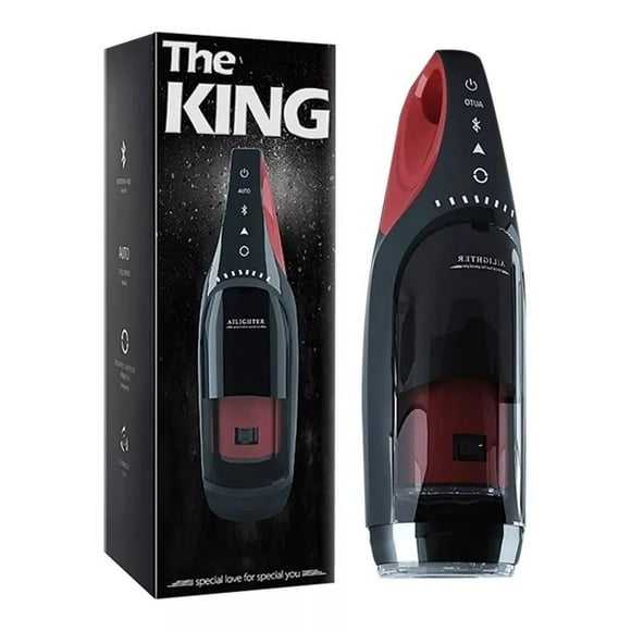 Masturbador The King Automático Rotación Bluetooth Gemidos