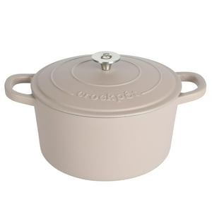 Crock Pot - Dutch Oven Crock-Pot Artisan, Hierro Fundido Esmaltado, 5 Litros, Color Rosa