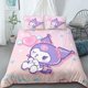 thumbnail image 1 of Duvet Cover Kuromi Bedding Set for Children and Adults Gifts Single Double Bed Multi-size Room Decoration for Children GiftBed Sheets, 1 of 5