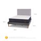 thumbnail image 3 of Cama Europea Curve Grand Premium King + Respaldo Ganges, 3 of 17