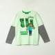 thumbnail image 1 of Polera Manga Larga Niño Survival Mode Verde Minecraft, 1 of 4