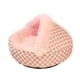 thumbnail image 4 of Cama De Felpa Con Capucha Para Gatos, Cómoda Cama Para Gatitos, Suministros Para Mascotas, Cachorros, Color Rosa, 4 of 5