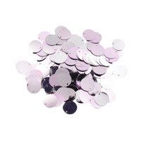 Magideal - 130 Piezas Redondeas De Lentejuelas Sueltas De Lentejuelas Planas De Lentejuelas Aplicadas De Bricolaje De Lentejuelas De Lentejuelas Decoración De 16 Plata