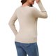 thumbnail image 3 of INSPIRE CHIC Camiseta de manga larga para maternidad de mujer, cuello en V, tops envolventes elásticos, camisetas de lactancia fruncidas, M albaricoque, 3 of 6