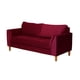 thumbnail image 2 of Sofa Milan 2C Con Resortes Pocket Tela Velvet Burdeo, 2 of 3