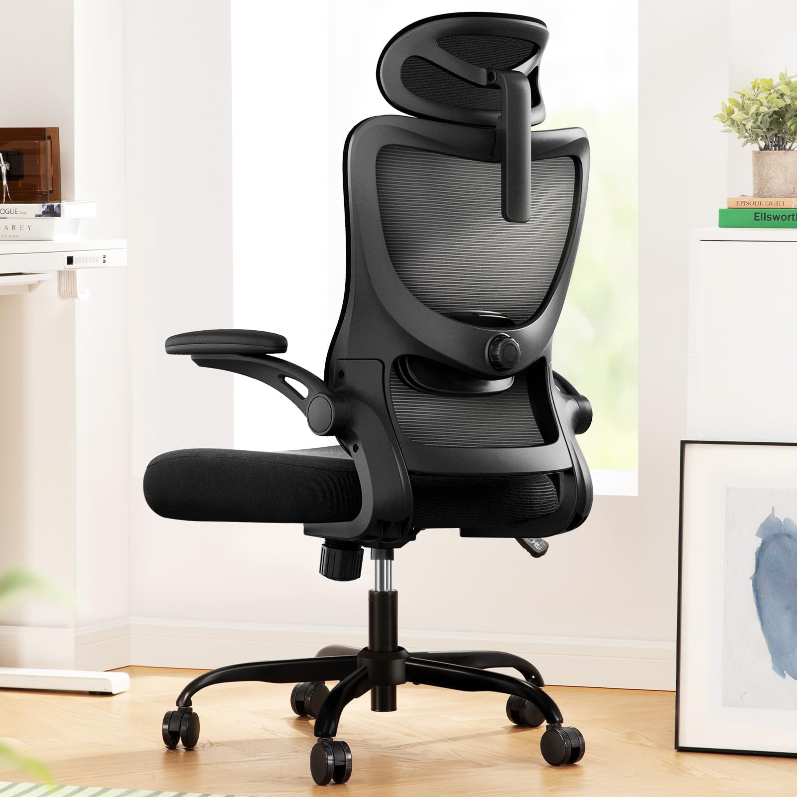 Silla De Oficina Marsail Ergonómica Respaldo Alto Malla Ajustable