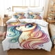 thumbnail image 3 of Funda nórdica de unicornio arcoíris para niños y niñas, estilo anime con estampado 3D, funda nórdica con fundas de almohada, juego de ropa de cama de microfibra suave., 3 of 3