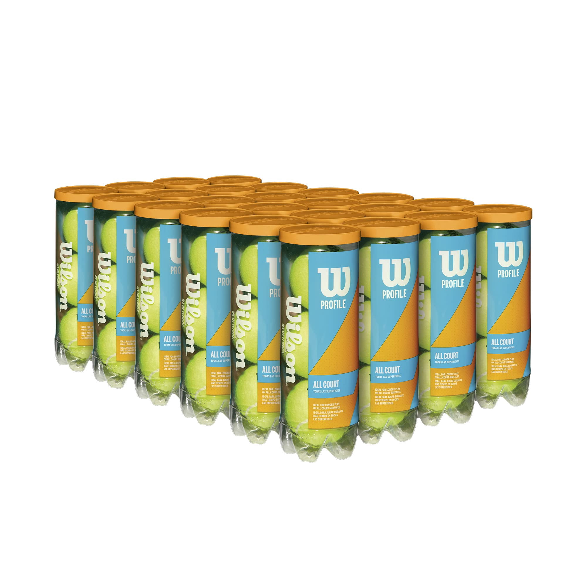 Pelotas De Tenis Wilson Profile All Court Yellow 72 Pelotas
