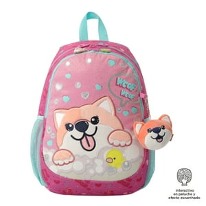 Mochila Escolar Para Niña Doggy Love Madiana Rosado Totto