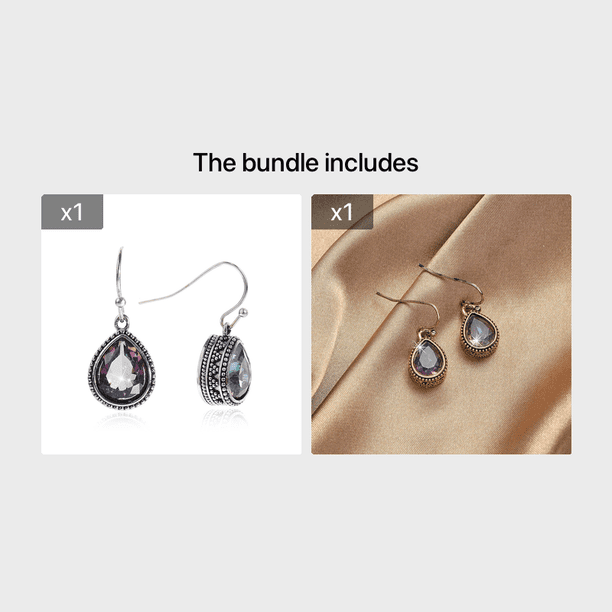 Stylish Vintage Water Drop Earrings - Elegant and Eye-Catching Jewelry for Any Occasion
