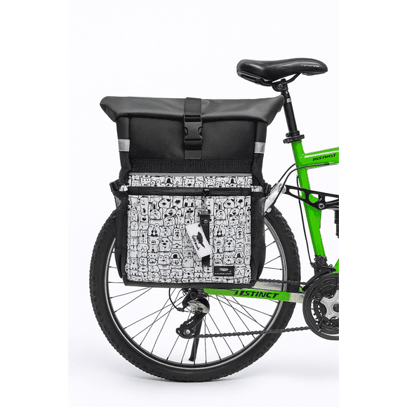 Alforja y mochila para bicicleta 36 litros Kadawa