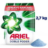 Detergente En Polvo Doble Poder 2,7 Kg Ariel