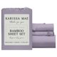 thumbnail image 1 of Juego de sábanas KARISSA MAE Twin de bambú viscosa color ciruela, 1 of 9