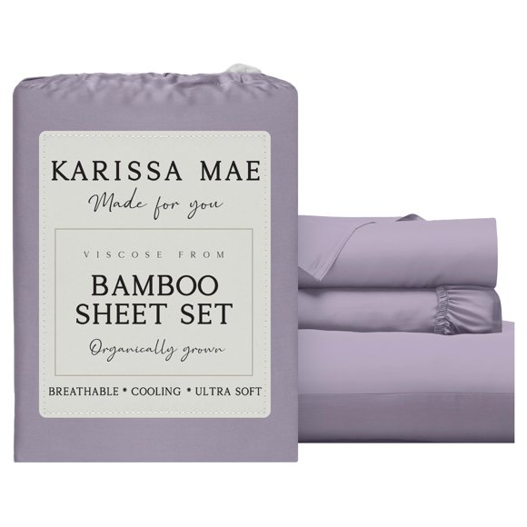 Juego de sábanas KARISSA MAE Twin XL de viscosa de bambú